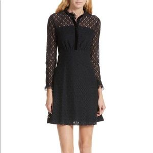 Sandro Lace Navy/Black Dress